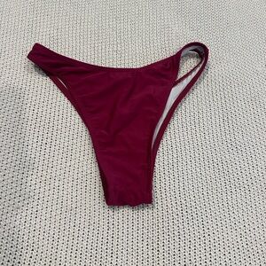 Women's Burgundy Bikini Bottom